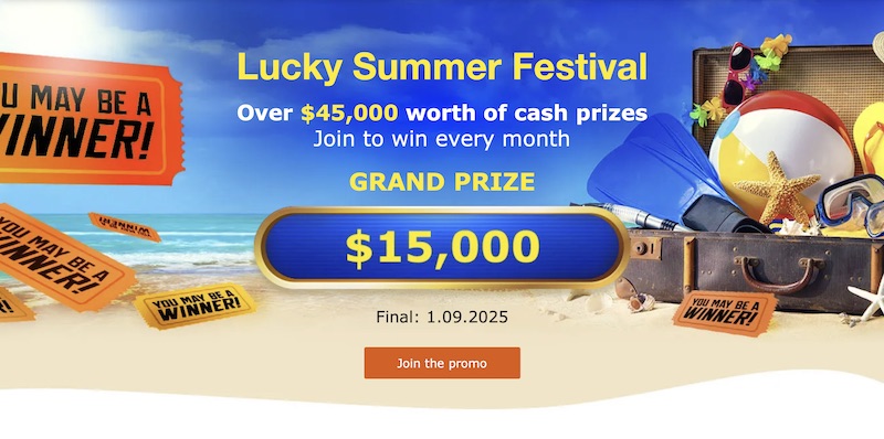 FXCL Launches Lucky Summer Festival with Over $45,000 in Cash Prizes and Monthly Winner Draws